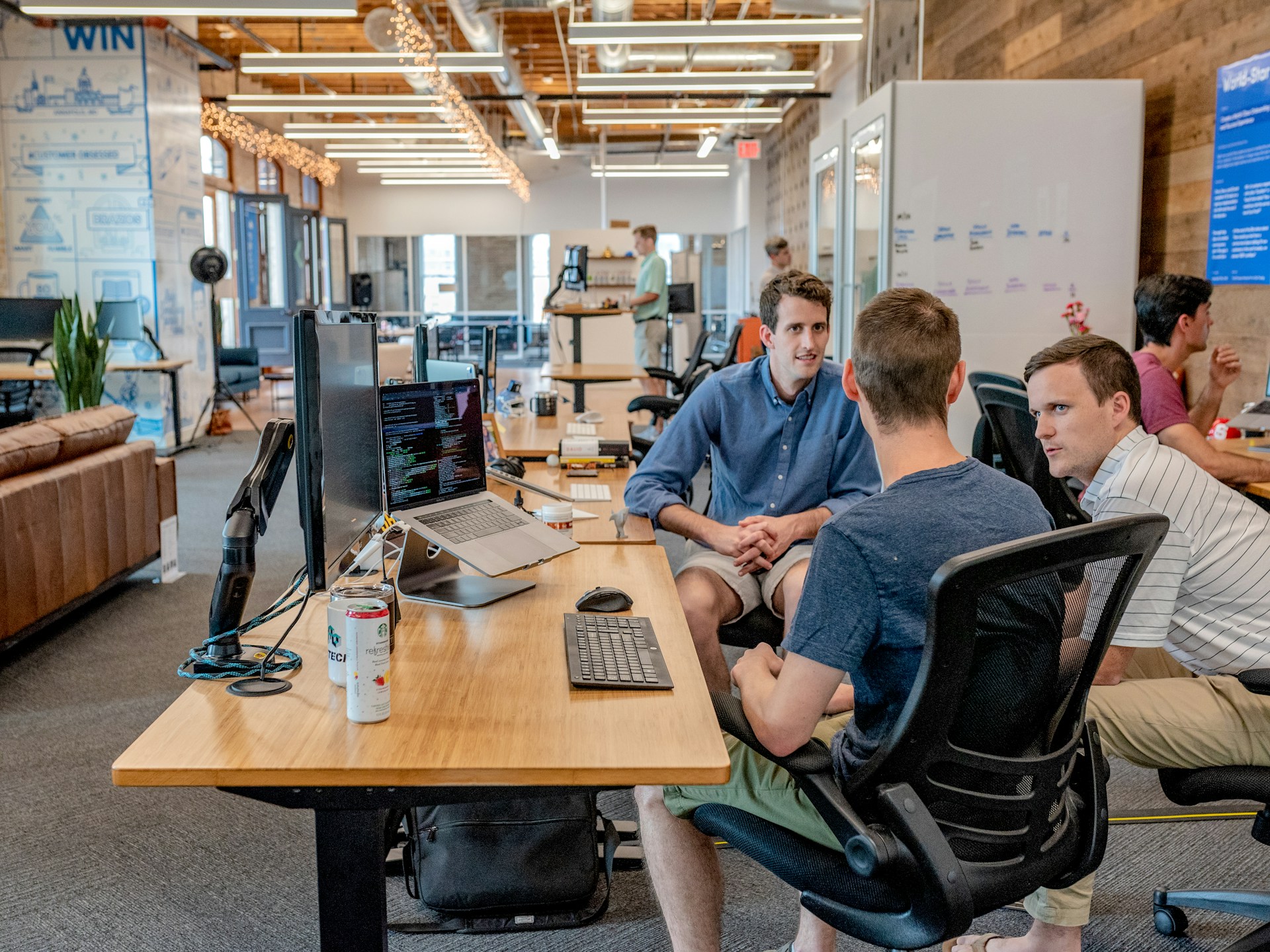 Participants walking through a financial planning path seminar at Wealth AI Path studio